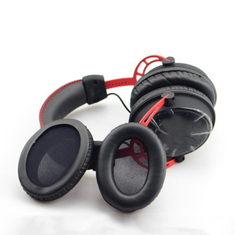 1 Pairs Headset Sponge Cover Ear Pad Leather Case For Kingston Cloud Silver II, Colour: Black Splicing - Earmuff & Pad by PMC TechLife | Online Shopping South Africa | PMC TechLife