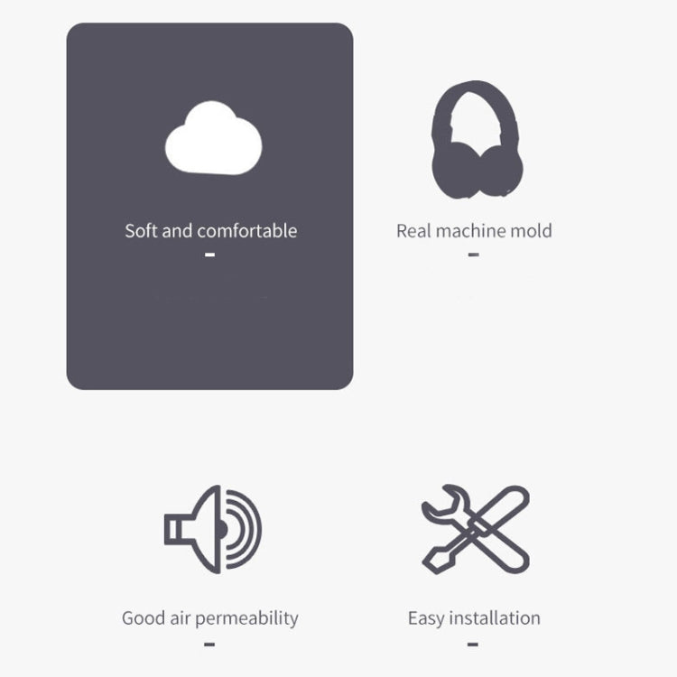 2 PCS Headset Accessories Protein Skin Earmuffs For HyperX Cloud Alpha - Earmuff & Pad by PMC TechLife | Online Shopping South Africa | PMC TechLife