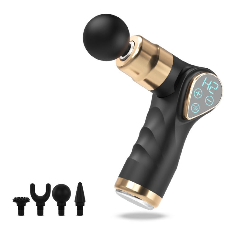 Mini Fascia Gun Small LCD Screen Muscle Massager(018 Black) - free shipping - PMC TechLife - Order now!