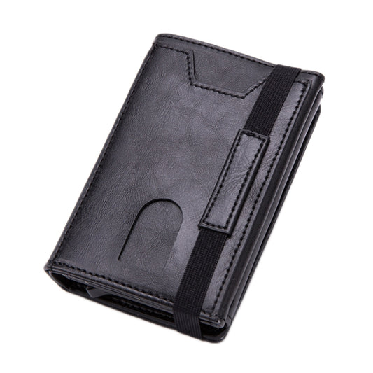 RFID Anti-Theft Aluminum Alloy Card Case(Mad Horse Black) - Antimagnetic RFID Package by PMC Jewellery | Online Shopping South Africa | PMC Jewellery | Buy Now Pay Later Mobicred