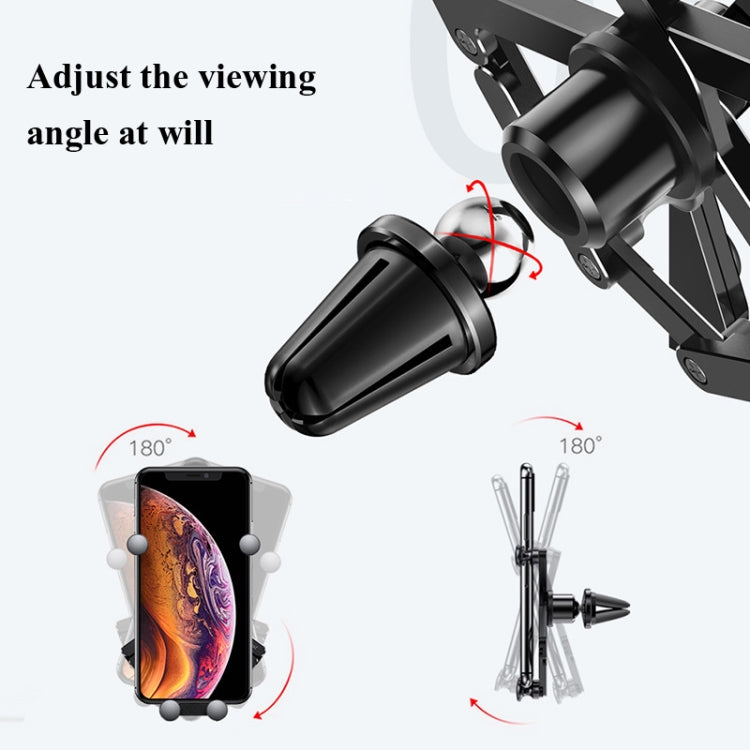 Oatsbasf 02750 Gravity Car Mobile Phone Holder In-car Navigation Buckle Bracket Air Outlet Bracket( Black) - free shipping - PMC TechLife - Order now!