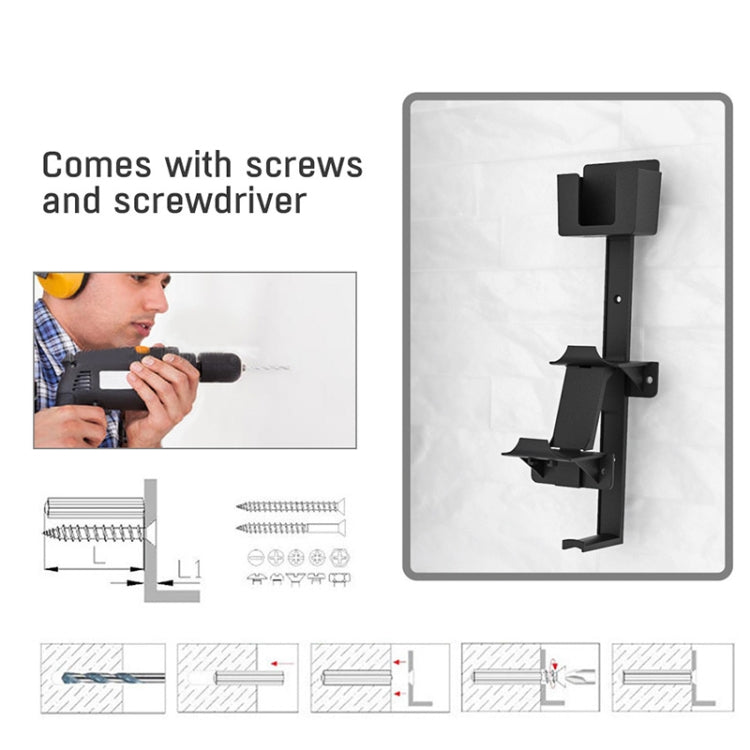 JYS P5125 Earphone / Handle / Remote Control Wall Hook For PS5 / PS4 / Xbox / Switch(Black) - free shipping - PMC TechLife - Order now!