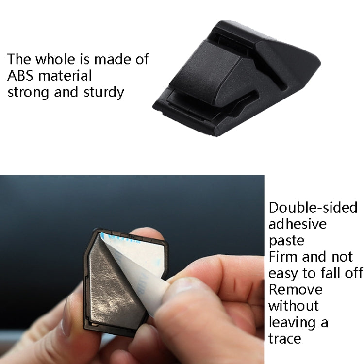 4 PCS Car Card Fixed Base Temporary Parking Card Clip Card Ticket Storage Clip - Car Holders by PMC TechLife | Online Shopping South Africa | PMC TechLife