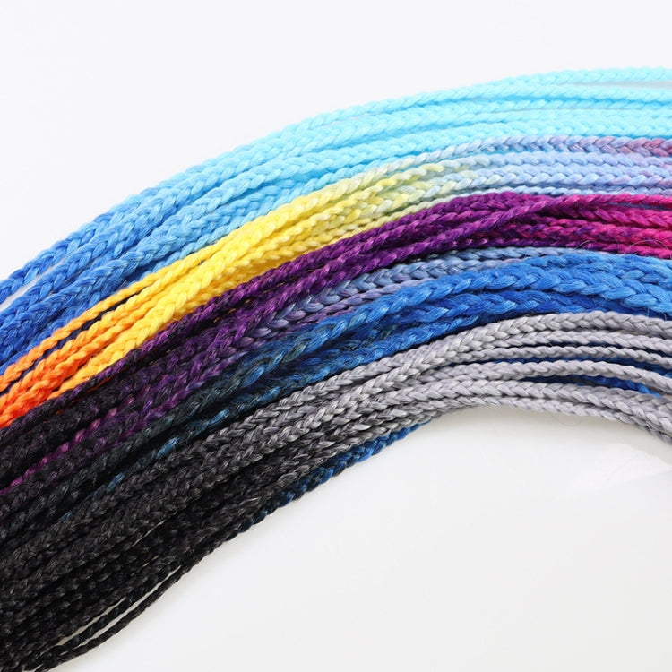 FQXBMW Colorful Braid Hair Band Wigs Corn Silk Colorful Dreadlocks Ponytail, Color: 15 - Wigs by PMC Jewellery | Online Shopping South Africa | PMC Jewellery