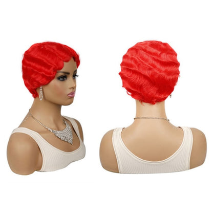 Ladies Short Hair Wig Retro Water Wave Curly Wig(613 #) - Wigs by PMC Jewellery | Online Shopping South Africa | PMC Jewellery