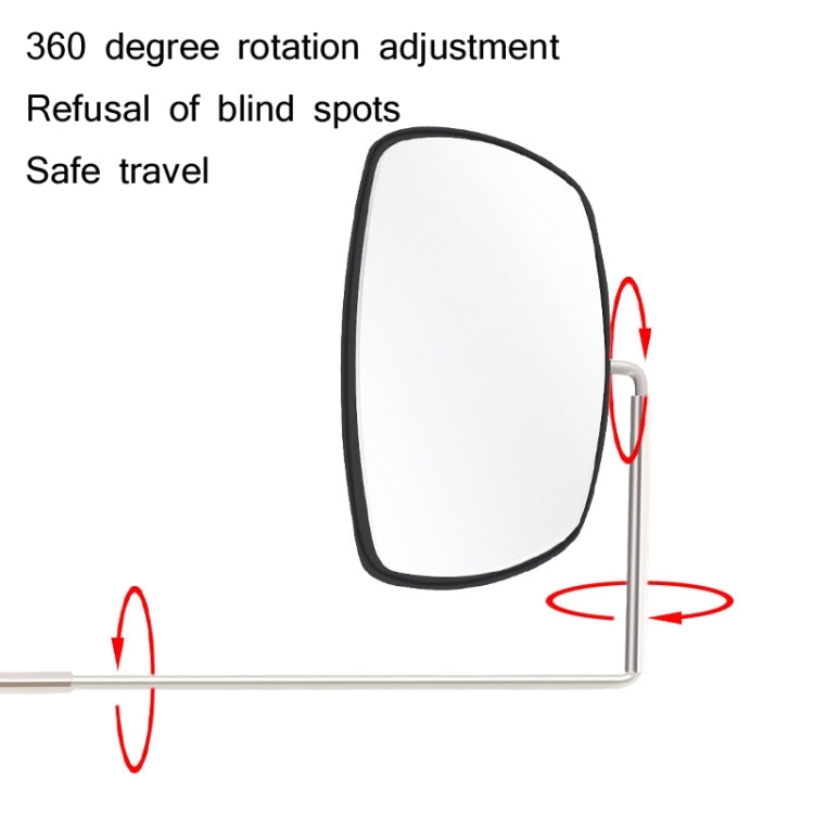 WEST BIKING Bicycle Riding Glasses Mini Rearview Mirror Multi-Angle Adjustable Flat Mirror(Black) - free shipping - PMC TechLife - Order now!