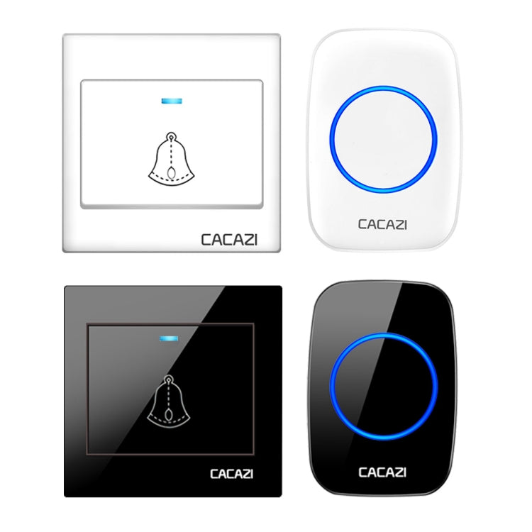 CACAZI H10 1 For 1 Wireless Smart Doorbell without Battery, Plug:EU Plug(White) - free shipping - PMC TechLife - Order now!