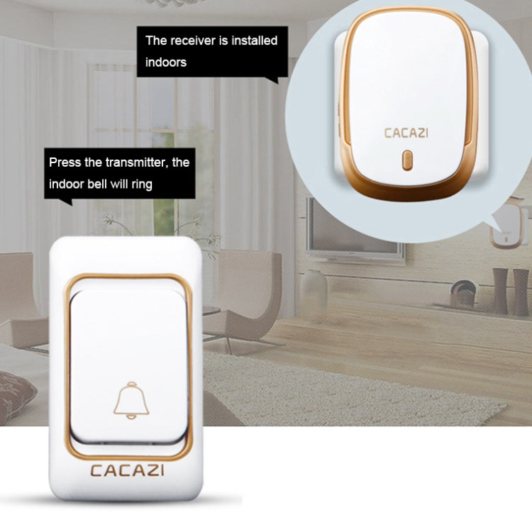 CACAZI Smart Waterproof Music Wireless Doorbell Multifunctional Pager, Style: US Plug(Black) - free shipping - PMC TechLife - Order now!
