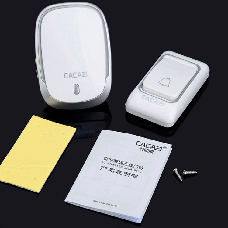 CACAZI Smart Waterproof Music Wireless Doorbell Multifunctional Pager, Style: US Plug(Black) - free shipping - PMC TechLife - Order now!