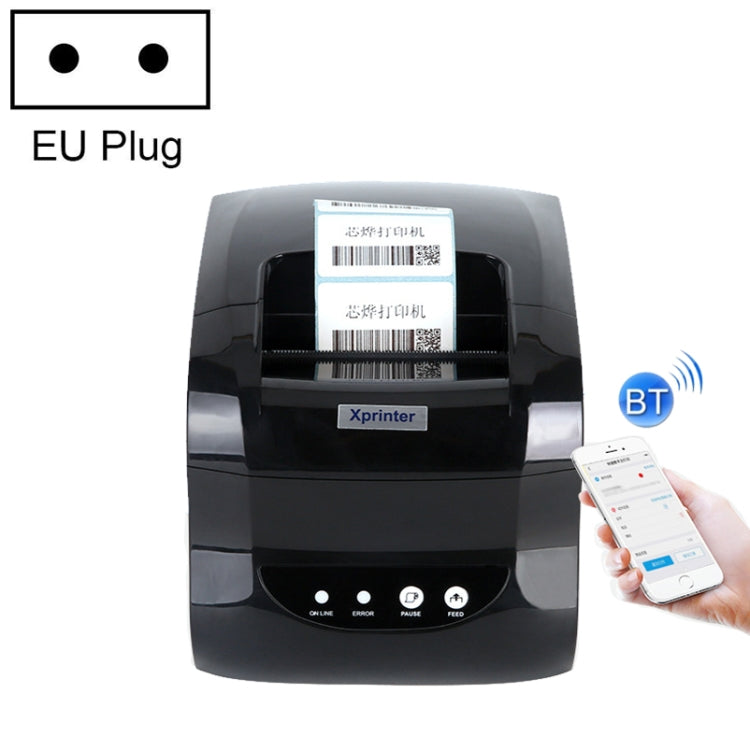 Xprinter XP-365B 80mm Thermal Label Printer Clothing Tag Supermarket Barcode Printer, Plug: EU Plug(Bluetooth Version) - free shipping - PMC TechLife - Order now!