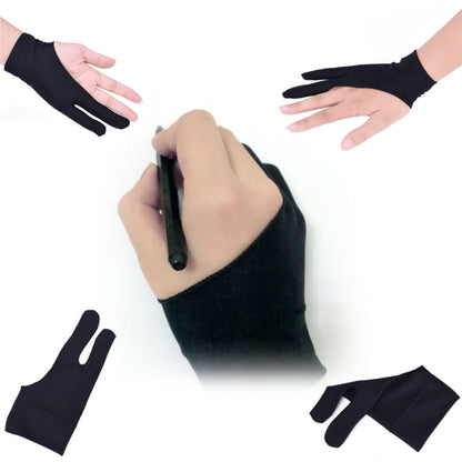 2 Finger Anti-fouling Drawing Glove for Graphics Drawing Tablet, Both for Right and Left Hand(For  men) - Others by PMC Jewellery | Online Shopping South Africa | PMC Jewellery