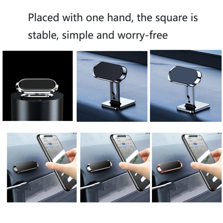 2 PCS Multifunctional Car Phone Holder Magnetic Suction Instrument Panel Navigation Suction Cup Holder, Colour: S17 Black - Car Holders by PMC TechLife | Online Shopping South Africa | PMC TechLife