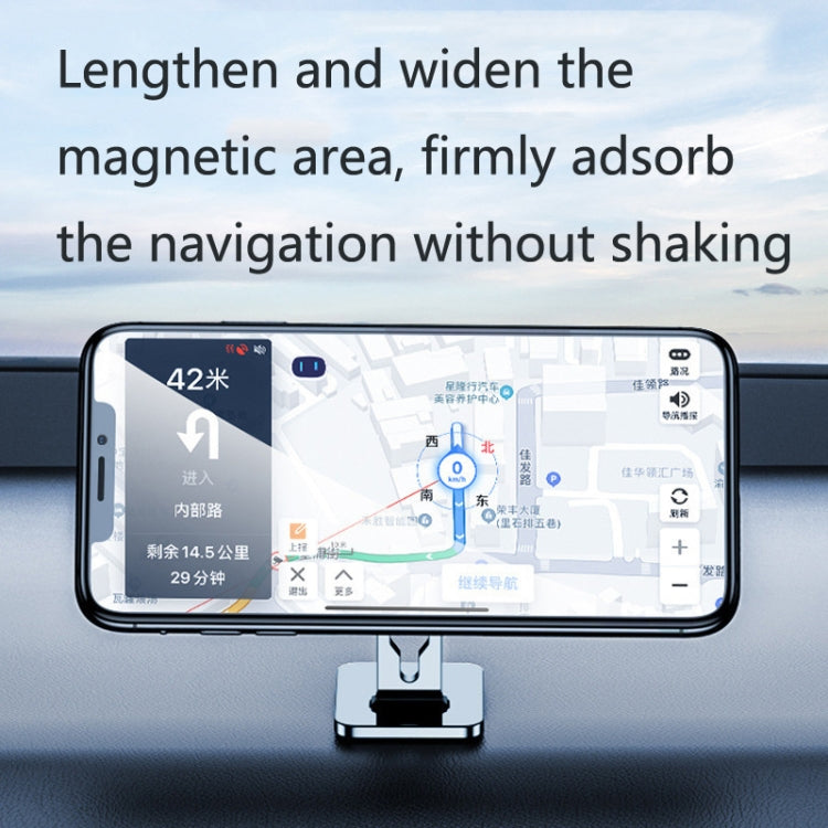 2 PCS Multifunctional Car Phone Holder Magnetic Suction Instrument Panel Navigation Suction Cup Holder, Colour: S17 Black - Car Holders by PMC TechLife | Online Shopping South Africa | PMC TechLife