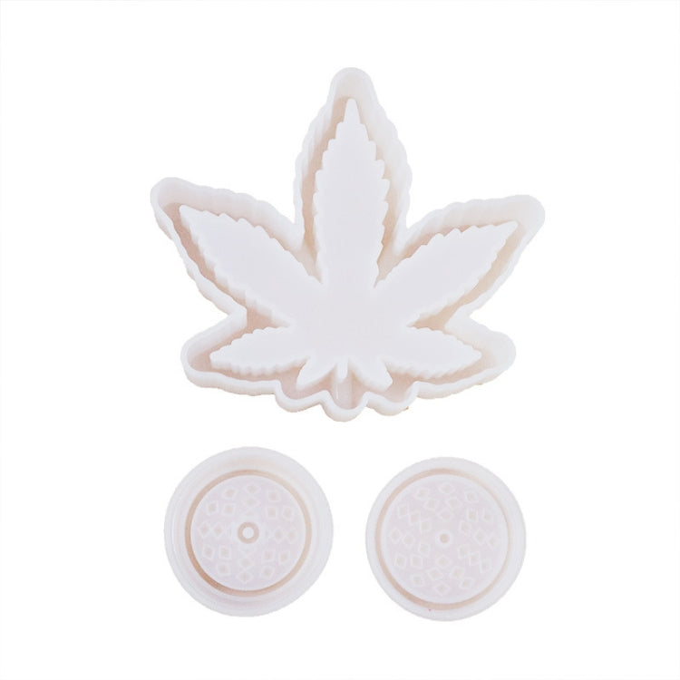 DIY Crystal Epoxy Mold Maple Leaf Ashtray Tooth Grinding Cigarette Grinding Combination Silicone Mold(Combination Set) - Arts & Crafts by PMC Jewellery | Online Shopping South Africa | PMC Jewellery