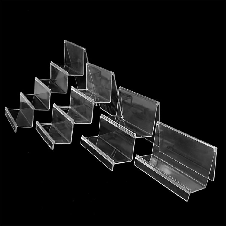 10 PCS Thickened Transparent Wallet Holder Plastic Phone Mask Display Stand Counter Display Stand,Specification: No. 3 2 Layer - Desktop Holder by PMC TechLife | Online Shopping South Africa | PMC TechLife