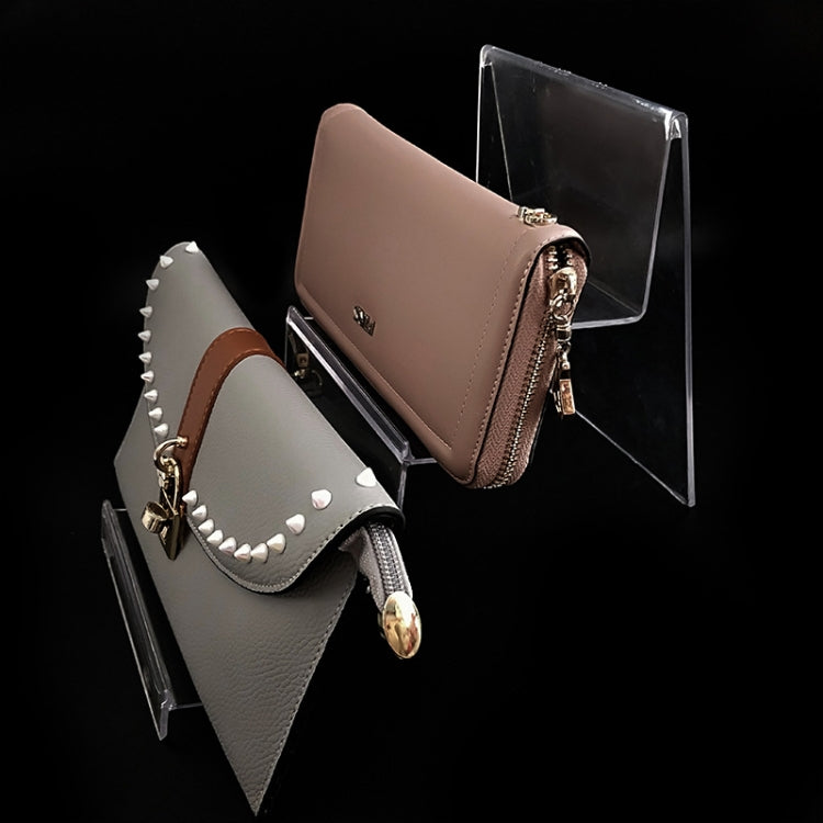 10 PCS Thickened Transparent Wallet Holder Plastic Phone Mask Display Stand Counter Display Stand,Specification: No. 4 2 Layer - Desktop Holder by PMC TechLife | Online Shopping South Africa | PMC TechLife
