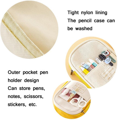Angoo Cotton And Linen Large Capacity Pencil Stationery Bag(480 Ink Printing) - Pen Holder by Angoo | Online Shopping South Africa | PMC Jewellery