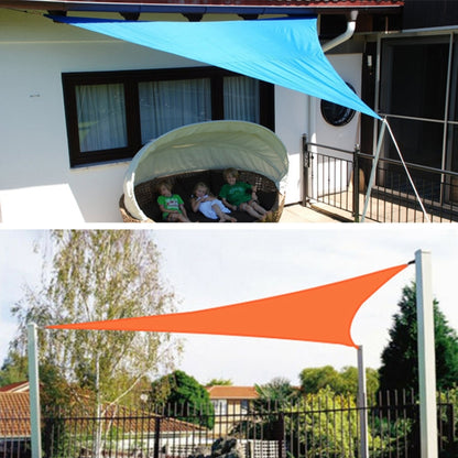 Triangle Outdoor Garden Sunshade Sail Waterproof Anti-UV Canopy, Size: 5m x 5m x 7.1m(Beige) - Tents & Accessories by PMC Jewellery | Online Shopping South Africa | PMC Jewellery