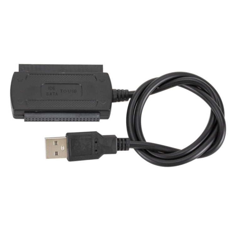 YP009 Three-Purpose USB to IDE/SATA Easy Drive Cable Hard Disk Drive Data Cable with Power Supply(UK Plug Set) - USB to IDE / SATA by PMC Jewellery | Online Shopping South Africa | PMC Jewellery