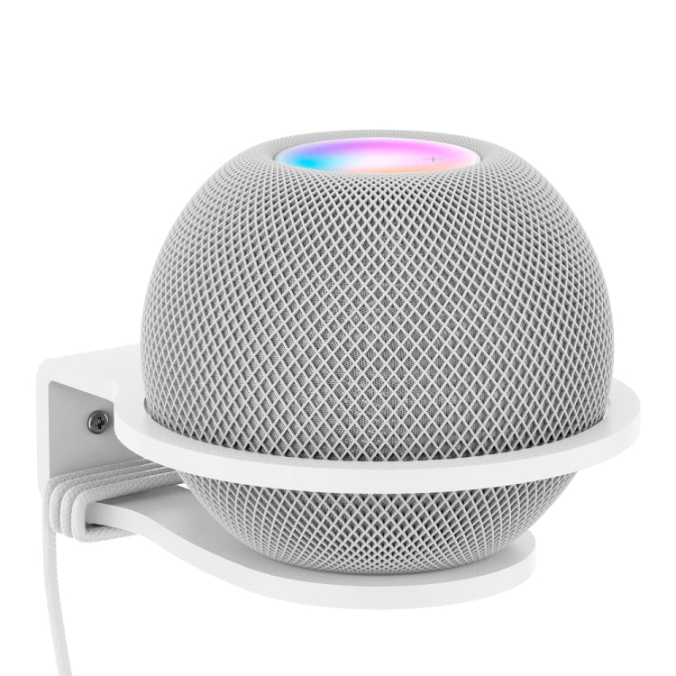 JP02Y Wall-Mounted / Desktop Acrylic Bracket For Apple HomePod Mini(White) - Speaker Bracket by PMC TechLife | Online Shopping South Africa | PMC TechLife