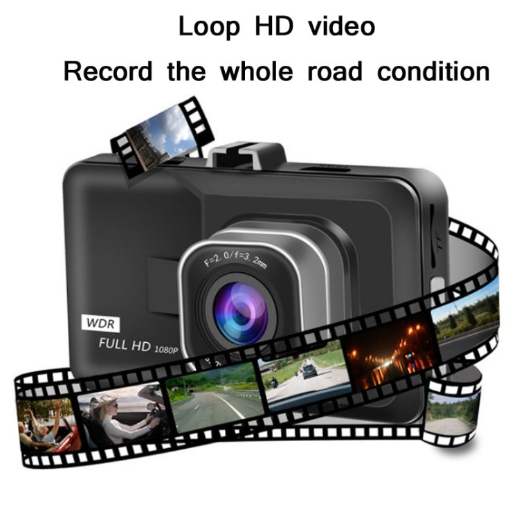 3.0 Inch HD 1080P Wide-Angle Driving Recorder With Reversing Image Specification��� Normal Definition Single Record���Black��� - Car DVRs by PMC TechLife | Online Shopping South Africa | PMC TechLife