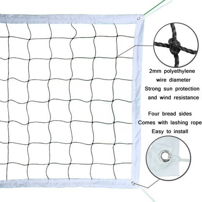 Polyethylene Knotted Four Wraped Sides Beach Volleyball Net For Competition / Training - Sporting goods by PMC Jewellery | Online Shopping South Africa | PMC Jewellery