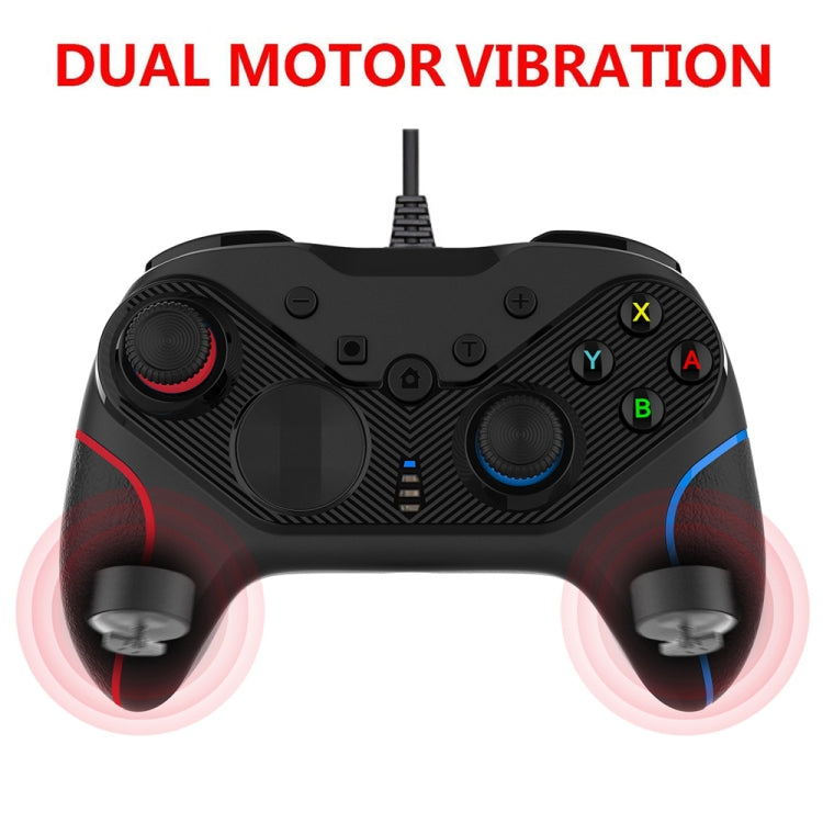 Wired Gamepad For Nintendo Switch / Android / iOS / PC(S818W Left Red Right Blue) - Gamepads by PMC Jewellery | Online Shopping South Africa | PMC Jewellery