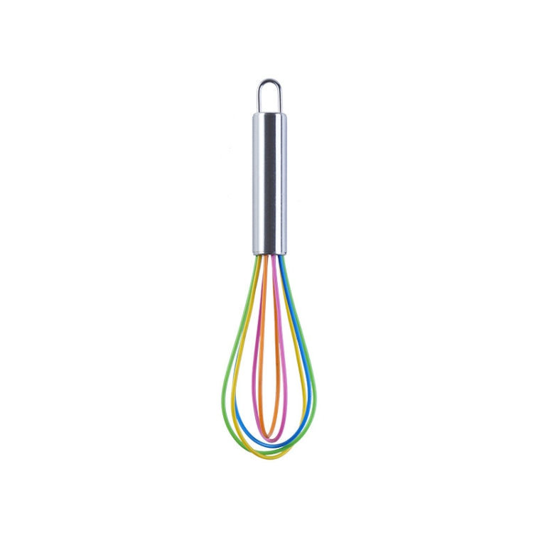 Silicone Egg Beater Home Egg Mixer Kitchen Gadgets Cream Baking Tools, Colour: 8 inch Colorful - Stirrer & Squeezer by PMC TechLife | Online Shopping South Africa | PMC TechLife