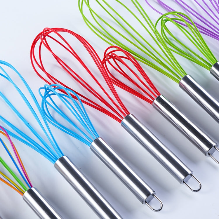 Silicone Egg Beater Home Egg Mixer Kitchen Gadgets Cream Baking Tools, Colour: 8 inch Colorful - Stirrer & Squeezer by PMC TechLife | Online Shopping South Africa | PMC TechLife