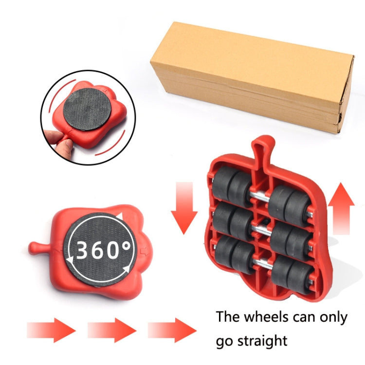 13 PCS / Set Mover Adjustable Height Moving Tool Set With Pry Type Heavy Furniture Moving Roller - Moving tools by PMC TechLife | Online Shopping South Africa | PMC TechLife