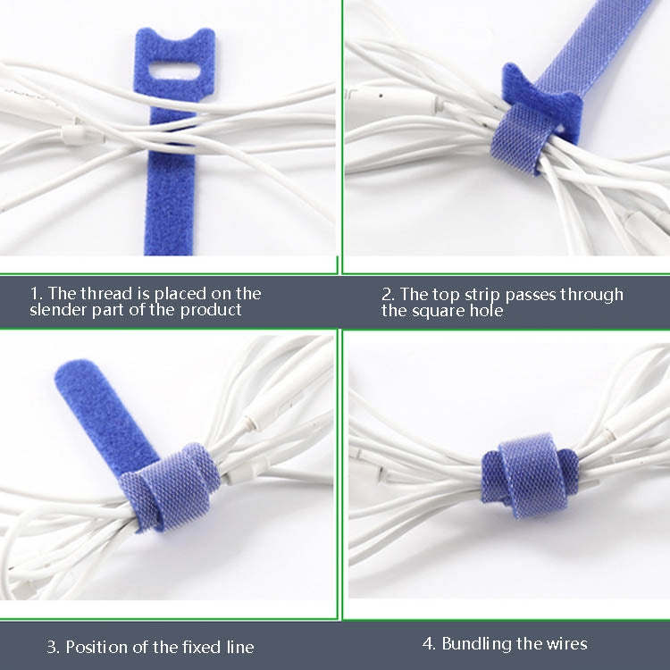 60 PCS T-Shaped Cable Organizer Belt Nylon Winder Buckle, Length: 15cm(Color Random Delivery) - Cable Organizer by PMC TechLife | Online Shopping South Africa | PMC TechLife | Buy Now Pay Later Mobicred
