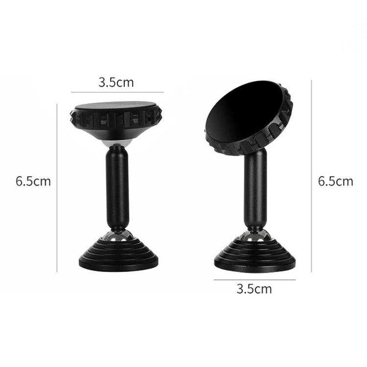 2 PCS Q7 Car Home Mobile Phone Magnetic Bracket Strong Magnetic Double Ball Instrument Panel Navigation Bracket(Black) - Car Holders by PMC TechLife | Online Shopping South Africa | PMC TechLife