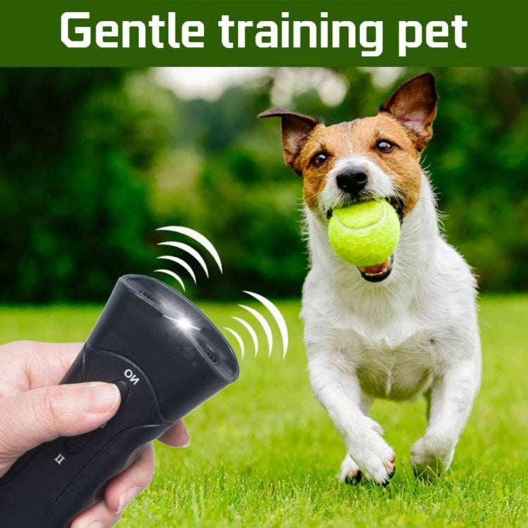 LED Flashlight Ultrasonic Dog Repeller Portable Dog Trainer, Colour: Single-headed Yellow(Colorful Package) - Training Aids by PMC Jewellery | Online Shopping South Africa | PMC Jewellery