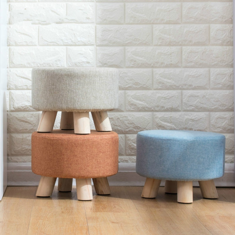 Fashion Creative Small Stool Living Room Home Solid Wood Small Chair(Blue) - Chairs by PMC TechLife | Online Shopping South Africa | PMC TechLife | Buy Now Pay Later Mobicred