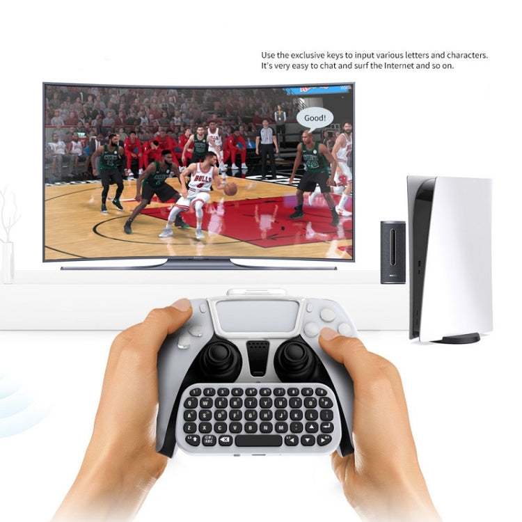 DOBE TP5-0556 Bluetooth Keyboard Wireless Gamepad With Headphone Jack For PS5(White) - free shipping - PMC TechLife - Order now!