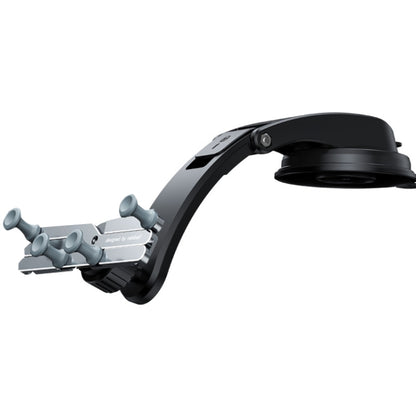 Oatsbasf Car Metal Gravity Mobile Phone Bracket Foldable Adjustment Stable Suction Cup Type Automoller General Bracket(Silver) - Car Holders by Oatsbasf | Online Shopping South Africa | PMC Jewellery | Buy Now Pay Later Mobicred