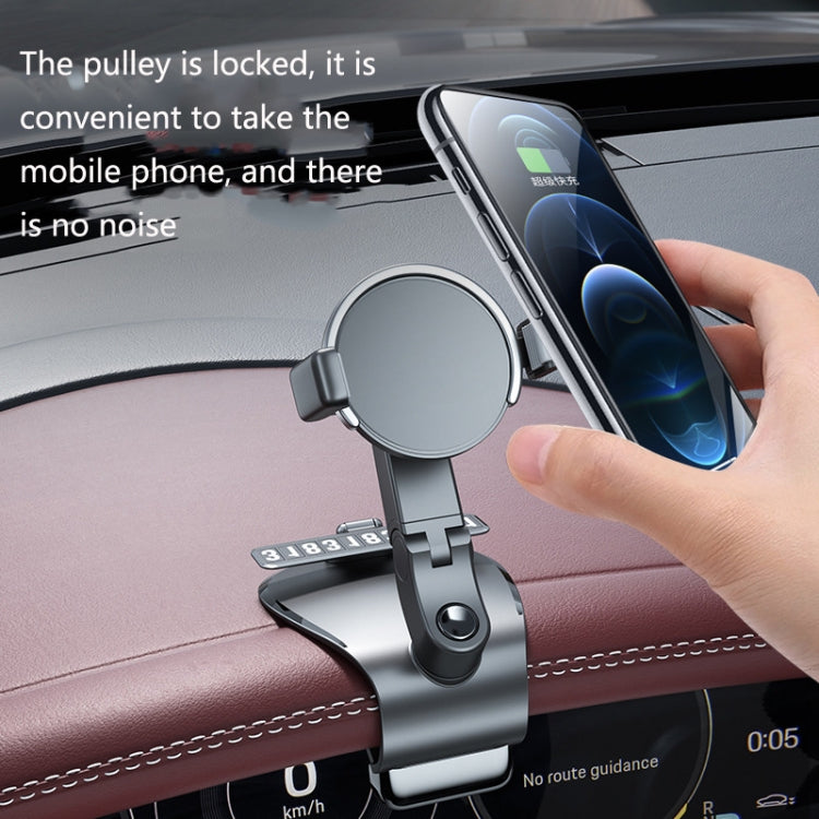 ZJ088 Car Mobile Phone Bracket Car Central Control Instrument Panel Rearview Mirror Multifunctional AR Navigation Bracket(Pink) - Car Holders by PMC TechLife | Online Shopping South Africa | PMC TechLife