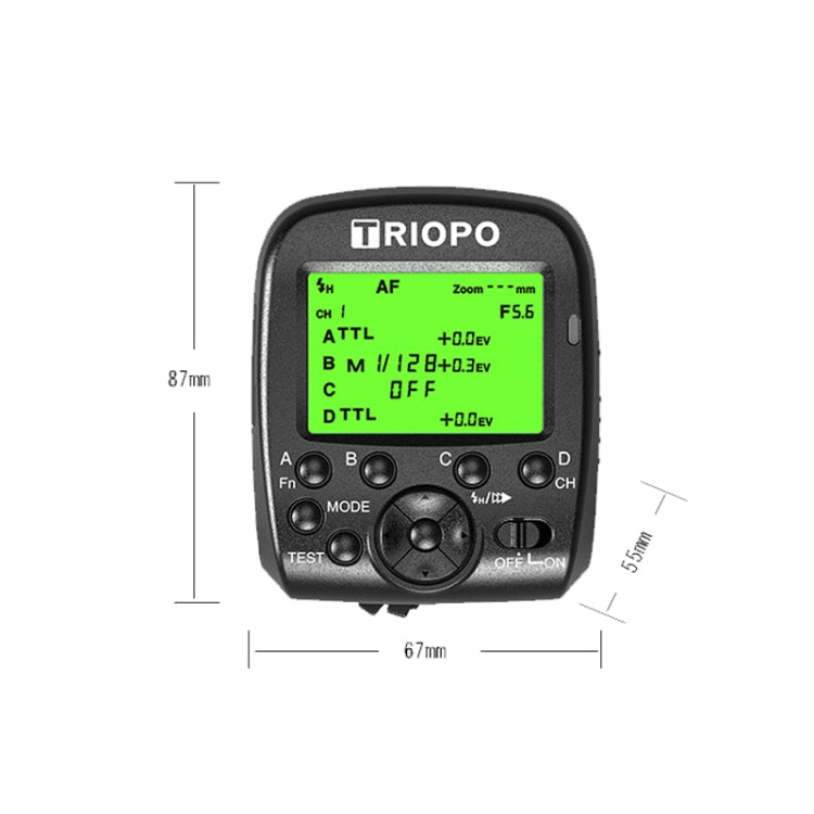 TRIOPO G1 Remote Control TTL Wireless Trigger 2.4GHz Wireless Transmitter For Canon / Nikon Camera(Black) - free shipping - PMC TechLife - Order now!