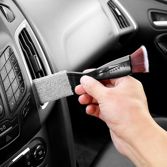 Car Air-Conditioned Air Outlet Cleaning Brush Car Interior Cleaning Tool Dust  Soft Hair Brush(Black) - Car Washer & Accessories by PMC Jewellery | Online Shopping South Africa | PMC Jewellery