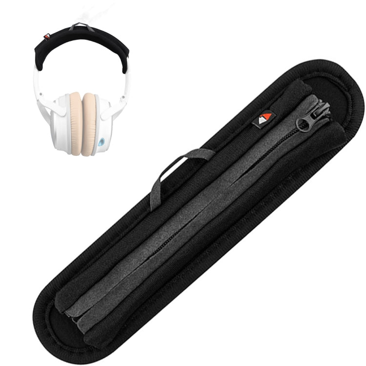10 PCS G12S Headset Earphone Protection Cover Neoprene Head Beam Protection Pad(Large-Black) - Earmuff & Pad by PMC TechLife | Online Shopping South Africa | PMC TechLife