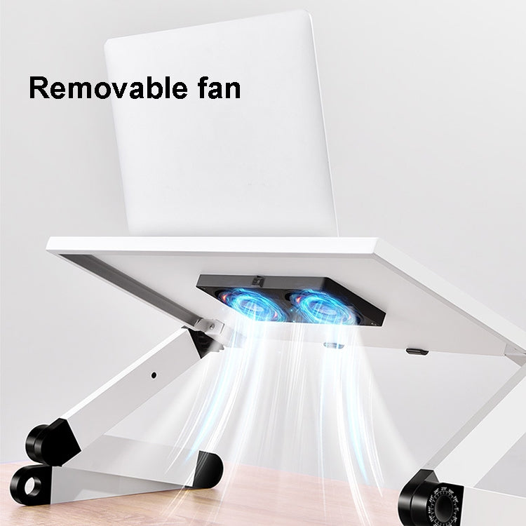 Oatsbasf Folding Computer Desk Laptop Stand Foldable Lifting Heightening Storage Portable Rack,Style: L02 White - free shipping - PMC TechLife - Order now!