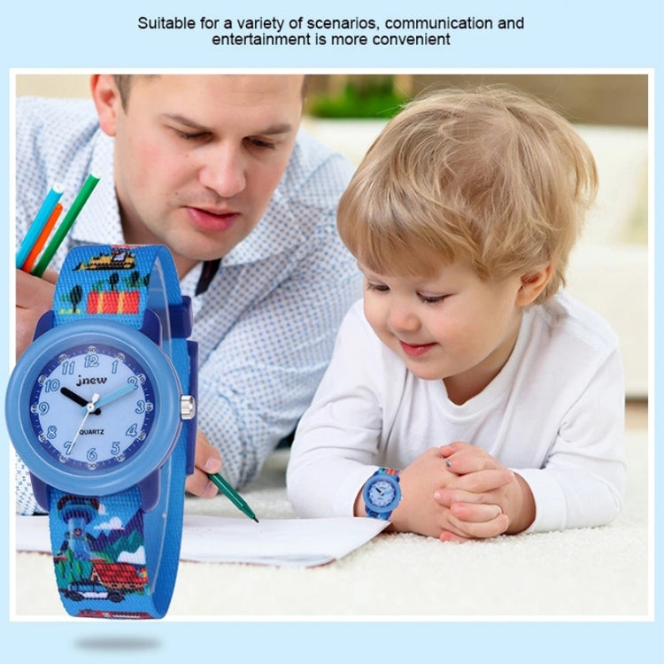 JNEW A369-86370 Children Cartoon Waterproof Time Cognitive Ribbon Quartz Watch(Amusement Park) - Cartoon Watches by JNEW | Online Shopping South Africa | PMC Jewellery | Buy Now Pay Later Mobicred