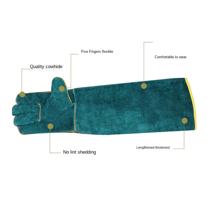 Reptile Anti-Bite Gloves 62cm Length Pet Protective Gloves(Blue) - free shipping - PMC TechLife - Order now!