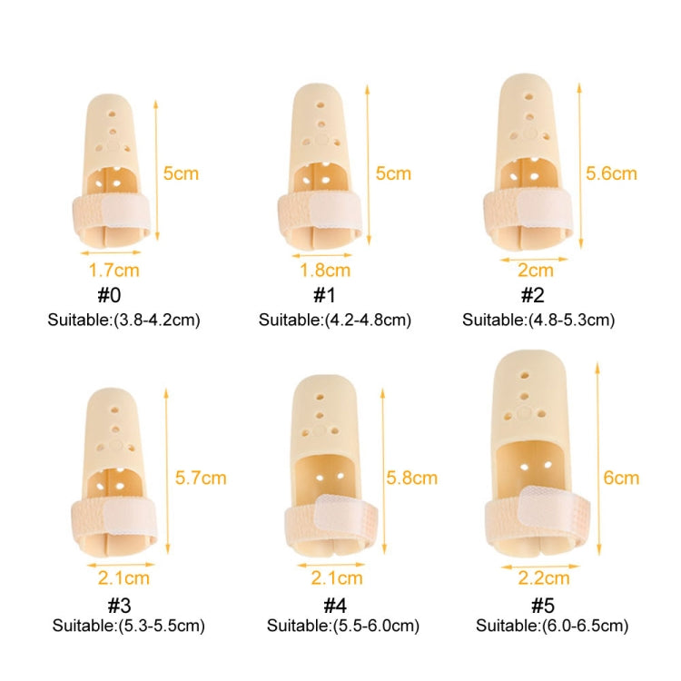 4 PCS Finger Splint Brace Adjustable Finger Support Protector For Fingers Arthritis Joint Finger Injury, Specification: No. 0: 38-42mm(Complexion) - Corrector by PMC Jewellery | Online Shopping South Africa | PMC Jewellery