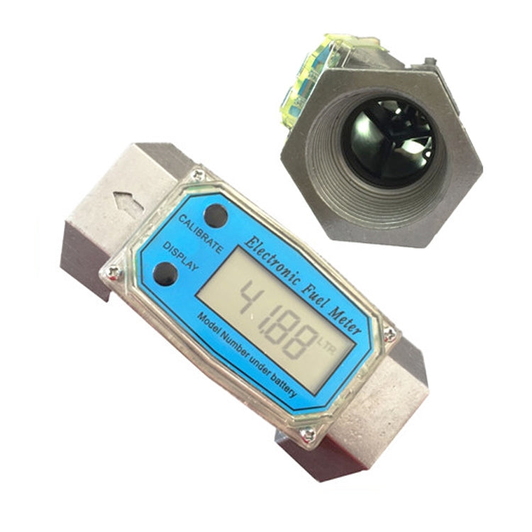BD-H01 Electronic Display Turbine Flow Meter Metering Diesel Kerosene Methanol Urea Flow Meter Count Flow Meter, Specification: 1.5 Inch - Clocks & Car Meters by PMC TechLife | Online Shopping South Africa | PMC TechLife