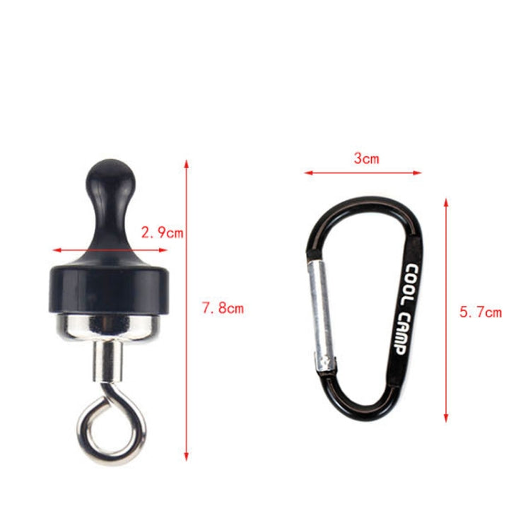 COOL CAMP Outdoor Camping Hook Strong Magnet Hanger Camping Canopy Tent Light Lanyard Holder(Black) - Tents & Accessories by COOL CAMP | Online Shopping South Africa | PMC Jewellery