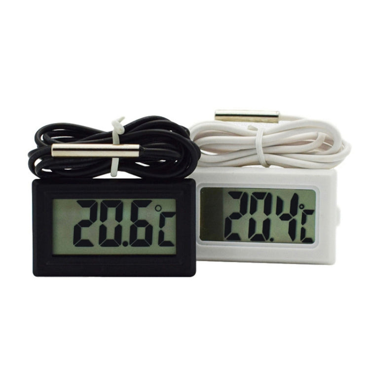 2 PCS Fish Tank Digital Thermometer Waterproof Probe Electronic Measuring Thermometer, Line Length:  2m (White) - Thermometer by PMC TechLife | Online Shopping South Africa | PMC TechLife