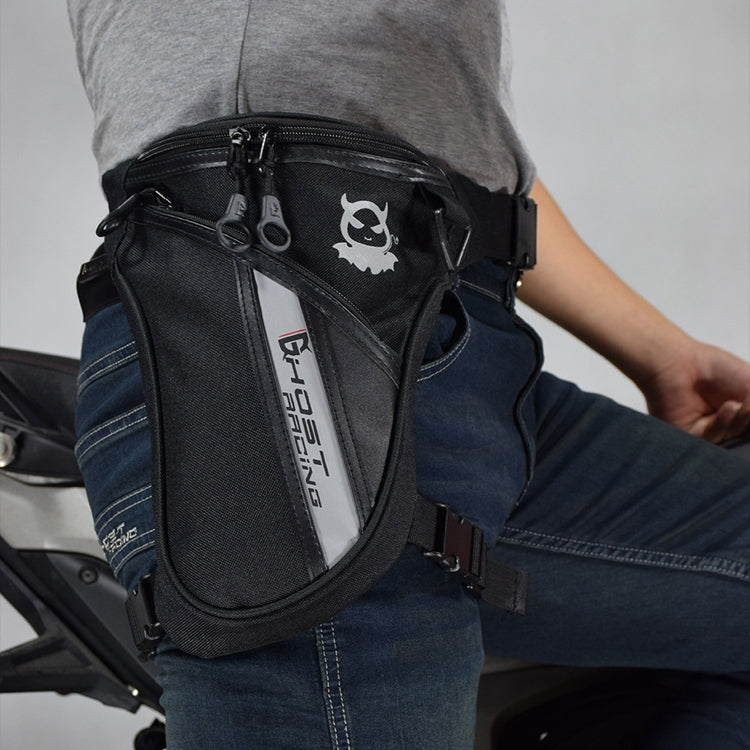 GHOST RACING GR-TB05 Motorcycle Leg Bag Knight Waist Bag Sports Outdoor Bag(Black) - Waist Bags by GHOST RACING | Online Shopping South Africa | PMC Jewellery | Buy Now Pay Later Mobicred