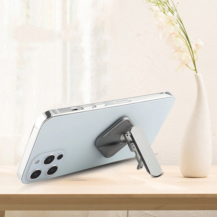 Aluminum Alloy Car Mobile Phone Bracket Portable Phone Desktop Folding Frame(Grey) - Car Holders by PMC TechLife | Online Shopping South Africa | PMC TechLife