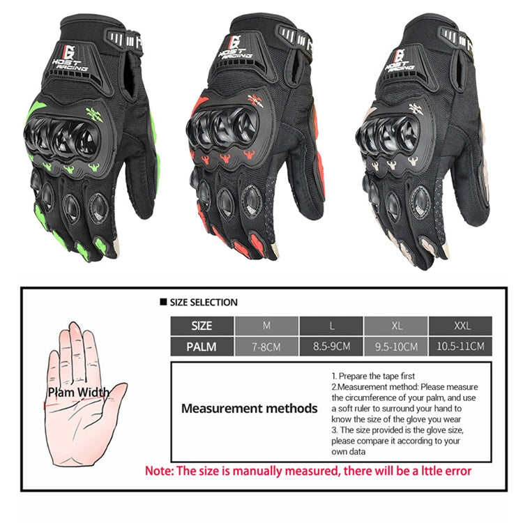 GHOST RACING GR-ST04 Motorcycle Gloves Anti-Fall Full Finger Riding Touch Gloves, Size: L(Red) - Locomotive Gloves by GHOST RACING | Online Shopping South Africa | PMC Jewellery | Buy Now Pay Later Mobicred